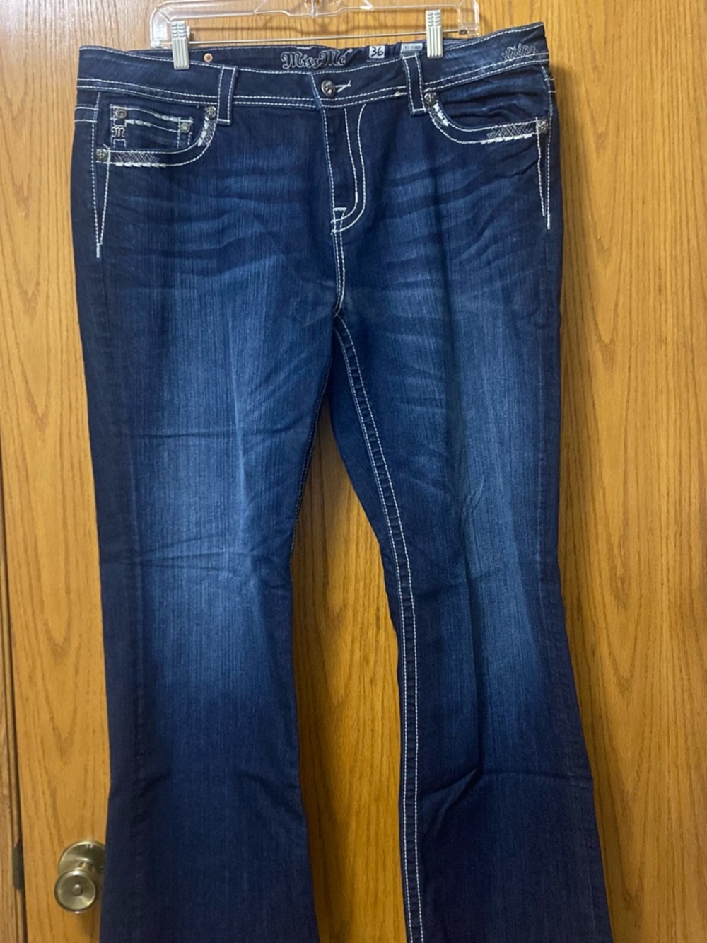 MissMe JE5759ER Dark Blue Easy Boot Jeans Size 36